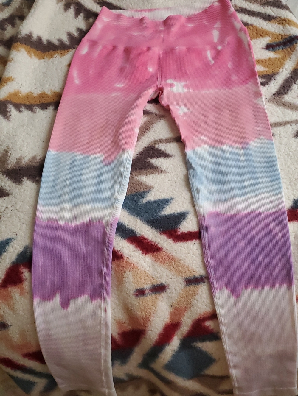 Spiritual Gangster Pink & Purple Tie-Dye Leggings